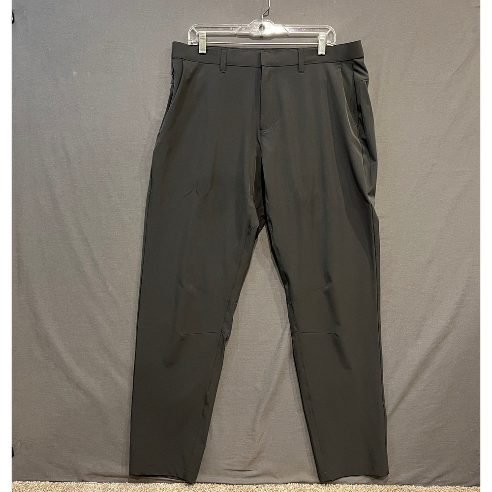 Fabletics Only-Way Pants Mens 36x34 Gray Performance Stretch Commuter Trousers